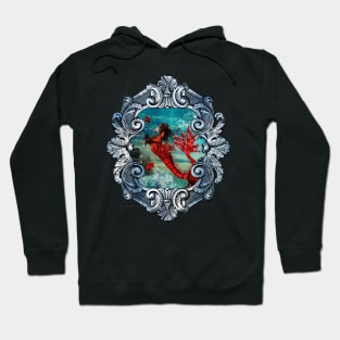 Wonderful seahorse with skulls in the deep ocean Hoodie